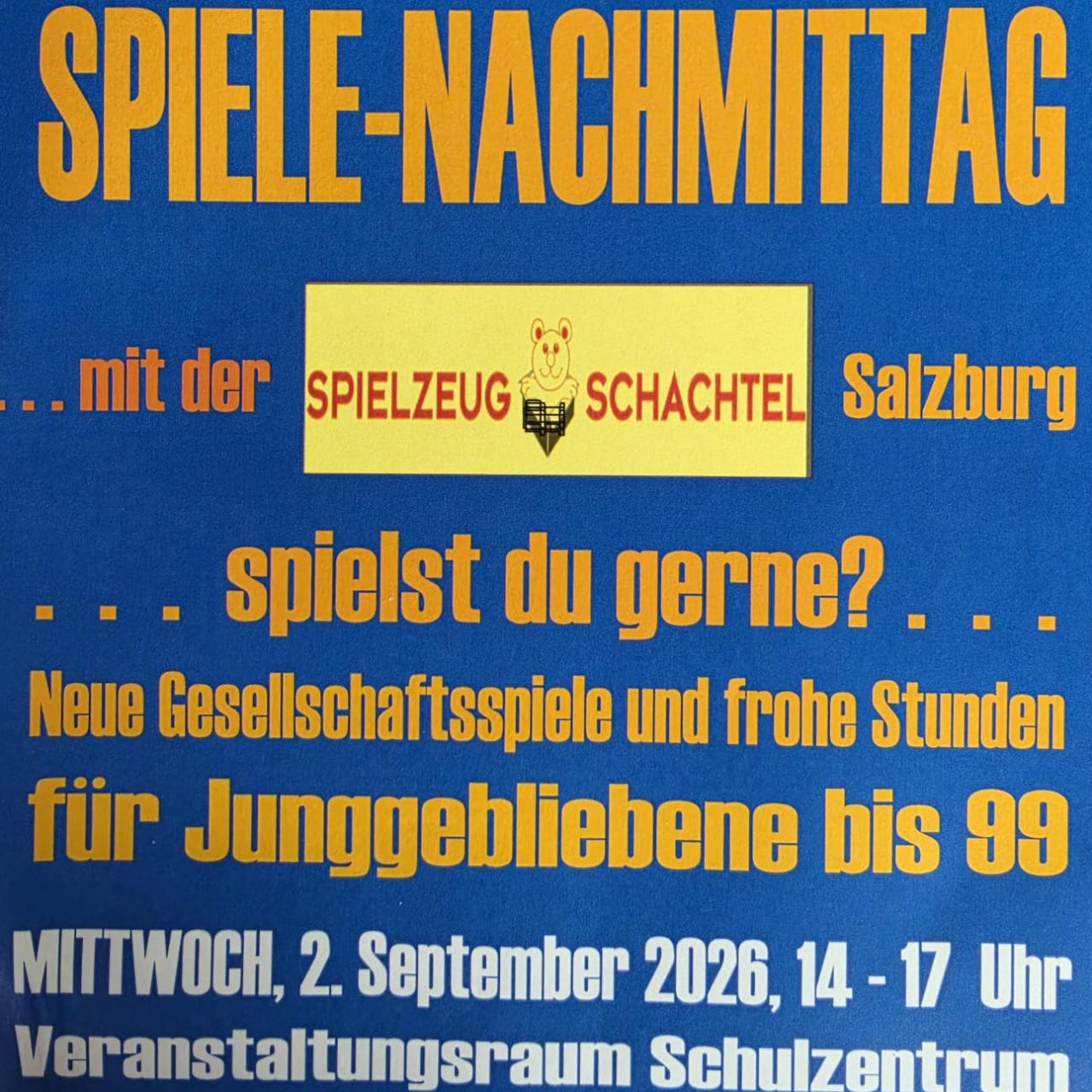 Einladung zum Spielenachmittag 26